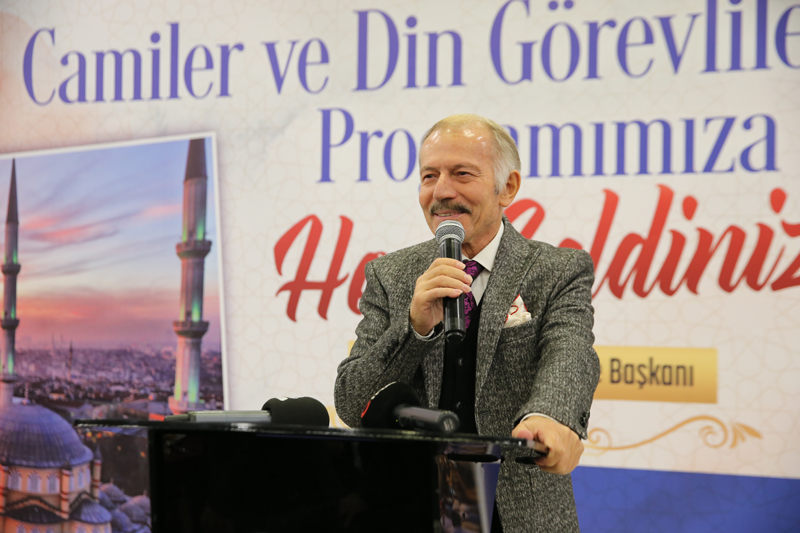 BAŞKAN AYDINER DİN GÖREVLİLERİNİ AĞIRLADI