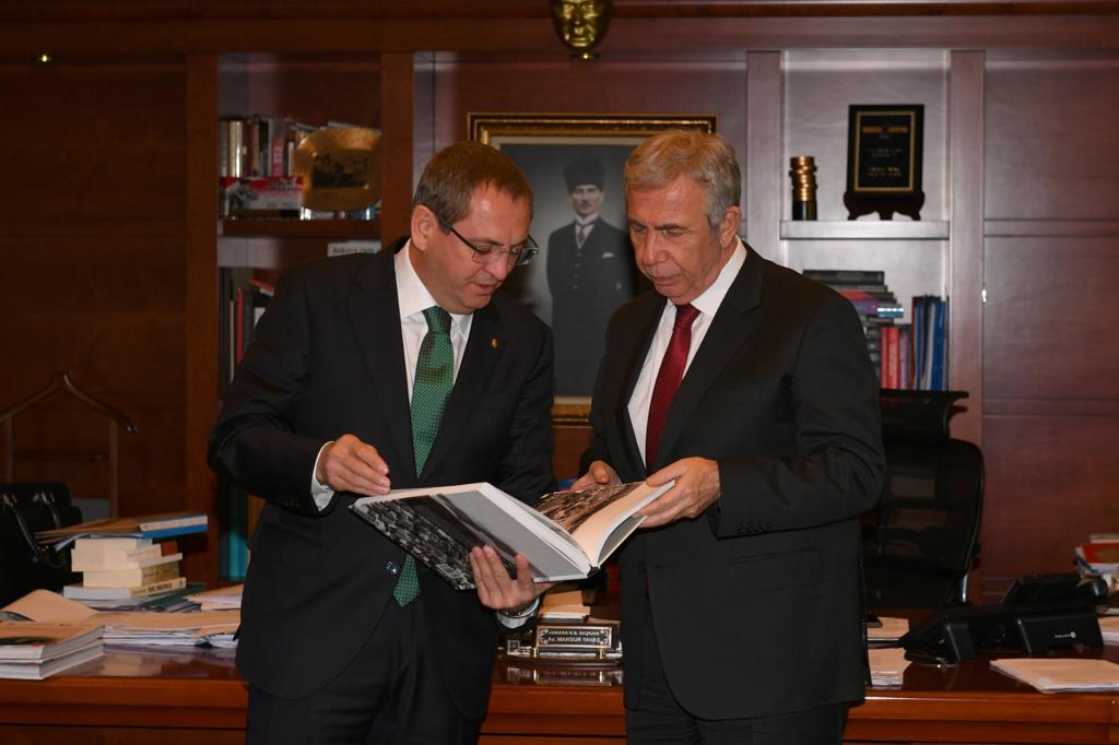 MANSUR VE MESUT BAŞKAN ANKARA’DA BULUŞTU