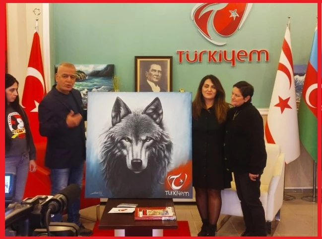 Asena Ressam’dan Bozkurt Gazeteci’ye Özel Bozkurt Tablo